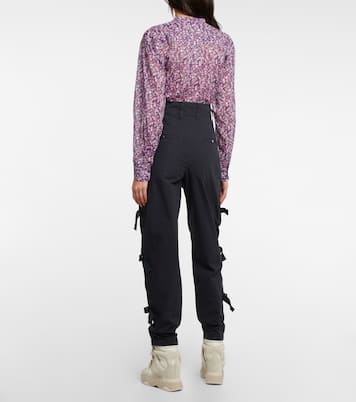 Keowina high-rise tapered cotton pants | Marant Etoile