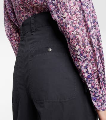 Keowina high-rise tapered cotton pants | Marant Etoile