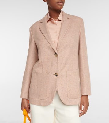 Blazer Bitsy en tweed de cachemir | Loro Piana