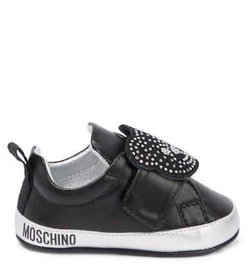 Bébé – Baskets en cuir à ornements | Moschino Kids