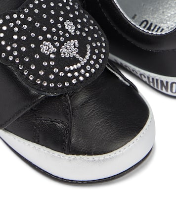 Bébé – Baskets en cuir à ornements | Moschino Kids