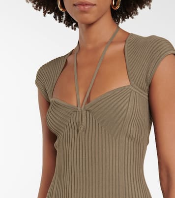 Dylan ribbed-knit midi dress | Simkhai