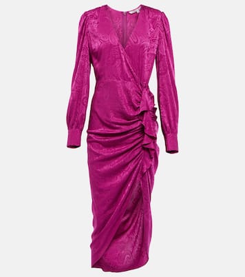 Weiss jacquard ruffle dress | Veronica Beard