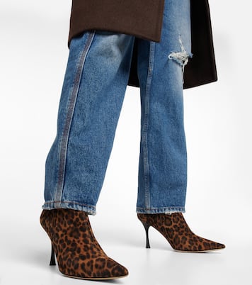 Dasha animal-print leather ankle boots | Gianvito Rossi