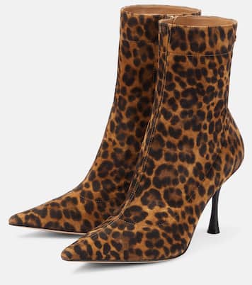 Dasha animal-print leather ankle boots | Gianvito Rossi
