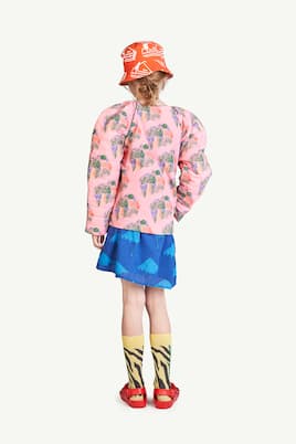Tiger puff-sleeves cotton jacket | The Animals Observatory