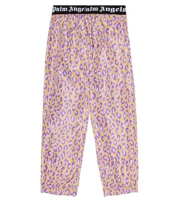 Leopard-print track pants | Palm Angels Kids