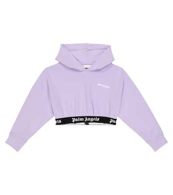 Felpa in cotone con logo e cappuccio | Palm Angels Kids