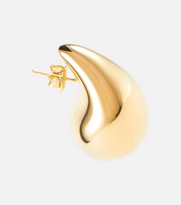 Orecchini Drop in argento bagnato in oro 18kt | Bottega Veneta