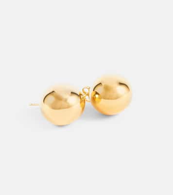 Orecchini Drop in argento bagnato in oro 18kt | Bottega Veneta