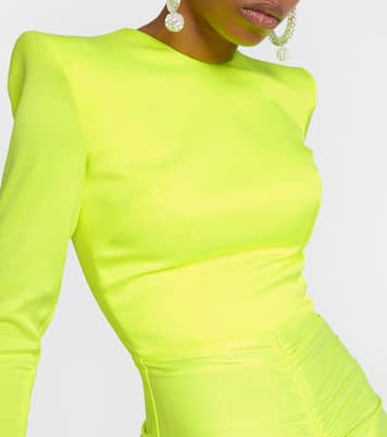 Ruched satin gown | Alex Perry