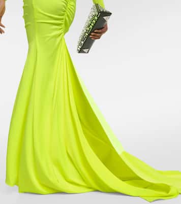 Ruched satin gown | Alex Perry