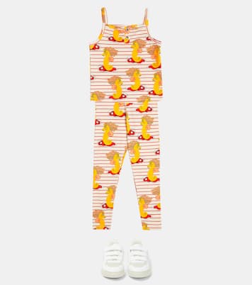 Leggings en mezcla de algodón estampados | Mini Rodini