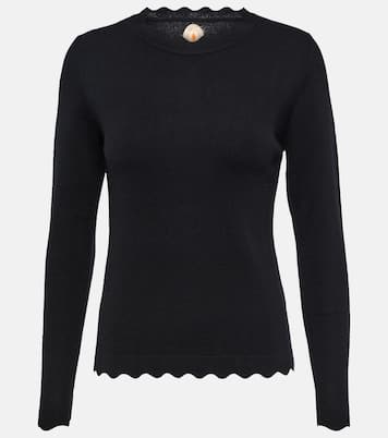 Scalloped wool and cashmere sweater | Jardin des Orangers