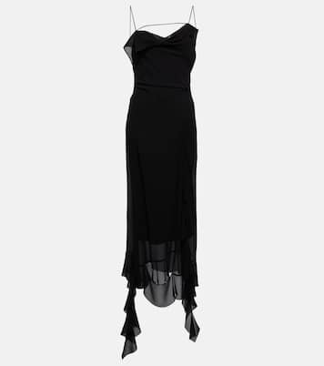 Ruffle-trimmed midi dress | Acne Studios