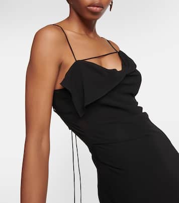 Ruffle-trimmed midi dress | Acne Studios