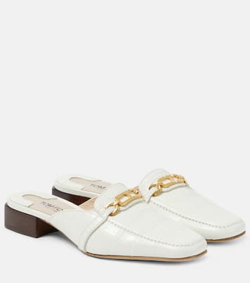 Mules Whiteny in pelle stampata | Tom Ford