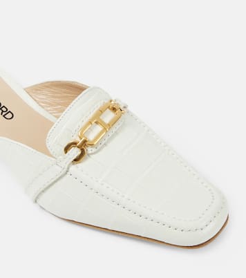 Mules Whiteny in pelle stampata | Tom Ford