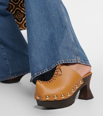 Mules 50 in pelle con plateau | Etro