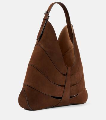 Borsa a spalla Delta in suede | Alaïa