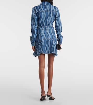 Minifalda Sunray de denim con volantes | Area