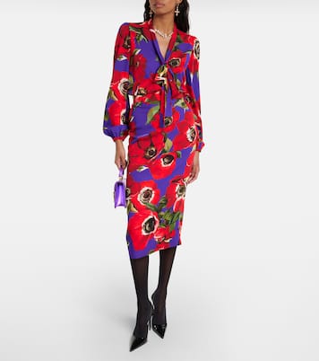Gonna a tubino in misto seta | Dolce&Gabbana