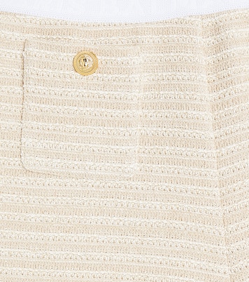 Shorts de punto de mezcla de algodón | Balmain Kids
