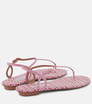 Sandali infradito Almost Bare in pelle | Aquazzura