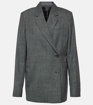 Blazer cruzado de mezcla de lana | Toteme