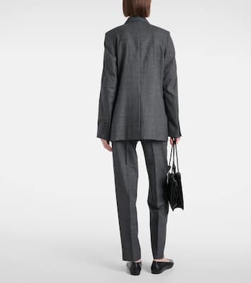 Blazer cruzado de mezcla de lana | Toteme