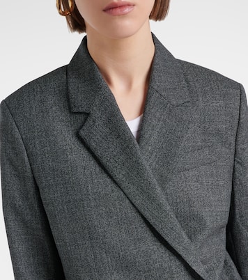 Blazer cruzado de mezcla de lana | Toteme