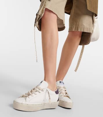 Sneakers Hi Star aus Leder mit Glitter | Golden Goose