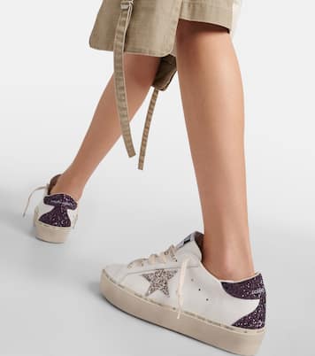 Sneakers Hi Star aus Leder mit Glitter | Golden Goose