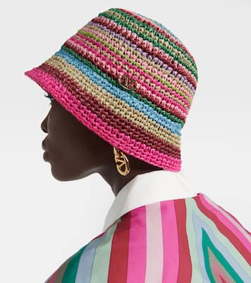 Sombrero de pescador VLogo Signature de croché | Valentino