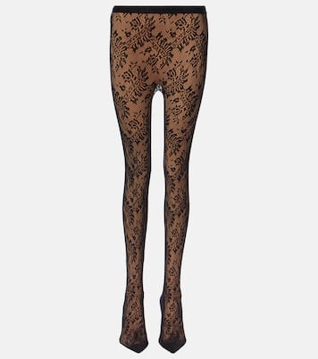 Pantaleggings de encaje de tiro medio | Balenciaga