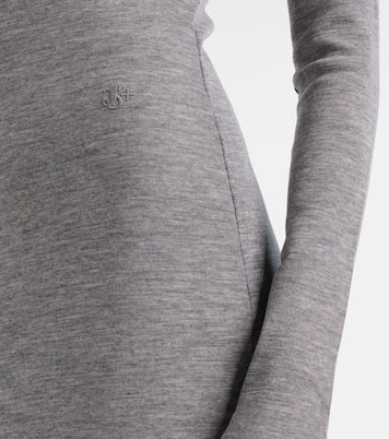 Abito midi in lana vergine | Jil Sander