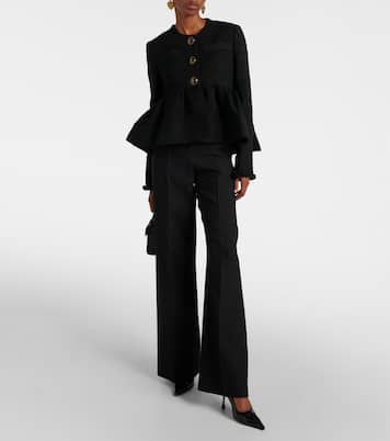 Cropped-Jacke aus Tweed | Erdem