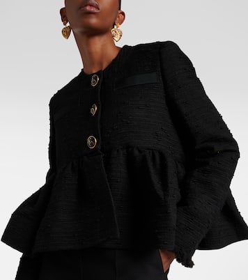 Cropped-Jacke aus Tweed | Erdem