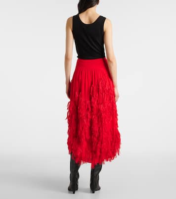Gonna midi in chiffon | Xu Zhi