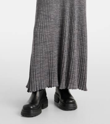 Virgin wool turtleneck maxi dress | Moncler