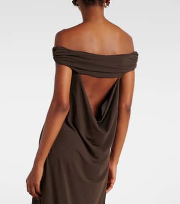Robe longue Sophie à encolure bardot | Faithfull