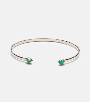 Bracciale Myrtle in oro 10k con smeraldo | Stone and Strand