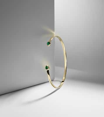 Bracciale Myrtle in oro 10k con smeraldo | Stone and Strand
