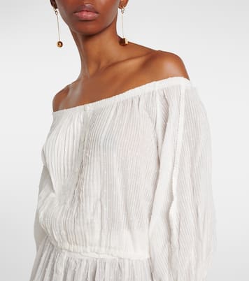 Top cropped Bova in cotone | Poupette St Barth