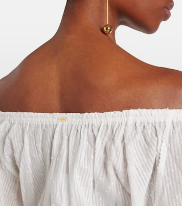 Top cropped Bova in cotone | Poupette St Barth