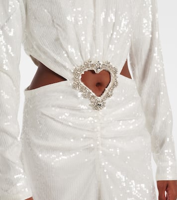 Robe midi de mariée à sequins | Rotate