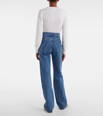 Jeans rectos Danielle de tiro alto | Khaite