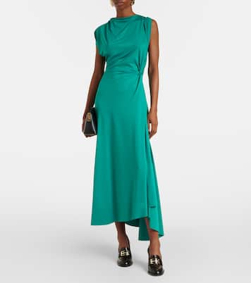 Robe midi asymétrique | Victoria Beckham