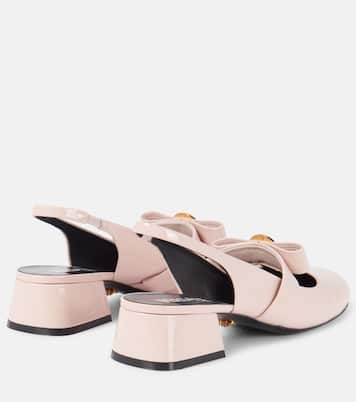 Escarpins Gianni Ribbon en cuir verni | Versace