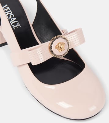 Escarpins Gianni Ribbon en cuir verni | Versace